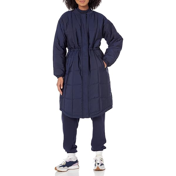 Amazon.com: ellos Plus Size Side-Snap Zip-Front Parka - 10, Navy